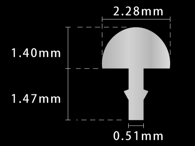 JESCAR フレット #55090-NS W2.28XH1.40通販｜ギターワークス